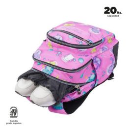 Totto Mochila Escolar Gatos Astronautas MA04ECO029-2310N-9I9 Rosa
