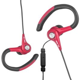 Elbe AU-107-MIC Auriculares Deportivos con Micrófono Protección IPX4 para Entrenamiento y Ocio