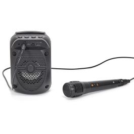 Be Mix Altavoz Con Micrófono Karaoke 5W Bluetooth, Luminoso con Cambio de Color, Lector Micro SD y USB