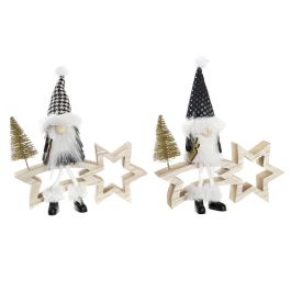 Figura Navidad Moderna DKD Home Decor Negro Blanco 6 x 19 x 18 cm (2 Unidades) Precio: 6.50000021. SKU: B13PQ84MTP