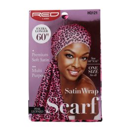 Red Kiss Satin Wrap Scarf Pink Leopard, Capa De Cabello Precio: 7.49999987. SKU: B1CKDHKX92