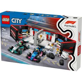 Lego Juego de Construcción Garaje Formula 1 con Coches Mercedes-AMG y Alpine - Lego City (Edad 7+ años)