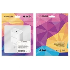 Cargador de Pared Nanocable 10.10.2009/ 1xUSB Tipo-C/ 30W/ Blanco Cargador de Pared Nanocable 10.10.2009/ 1xUSB Tipo-C/ 30W/ Blanco