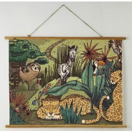 DKD Home Decor Lienzo Infantil con Dibujos de Animales, Marco de Abeto, Multicolor - 75x100 cm (Pack 2 Unidades, Surtido Aleatorio) Precio: 17.97576. SKU: S3028572