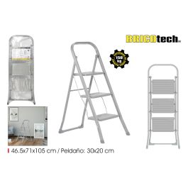 Taburete Plegable de Hierro 3 Peldaños - Bricotech (2 Unidades)
