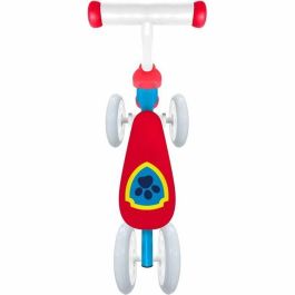 Portabicicletas sin pedales de 4 ruedas - PAW PATROL - PAT PATROUILLE - Mi primera bicicleta sin pedales Baby Walker - Azul y Rojo