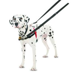 Halti Arnés de Control Delantero, ideal para Perros Medianos y Grandes, Talla L (cintura 80-120cm), Negro-Rojo