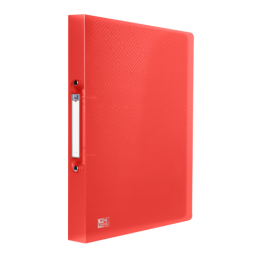 Oxford 400147041 Carpeta de anillas A4, tapa plástico translúcido, 2 anillas de 15 mm, lomo 20 mm, surtido, 100 hojas