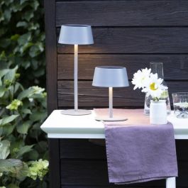 Brilliant BRI4004353437724 Lámpara de mesa para exterior PICCO LED Solar 5W, de metal y plástico, gris esmerilado Brilliant BRI4004353437724 Lámpara de mesa para exterior PICCO LED Solar 5W, de metal y plástico, gris esmerilado