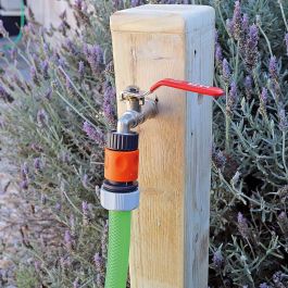 Edm Conector rápido 5/8" - 3/4" (16mm - 19mm) Modelo 4 enganches Polipropileno Gris/Naranja