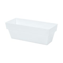 Plastiken Jardinera Limited 10x25cm Blanco