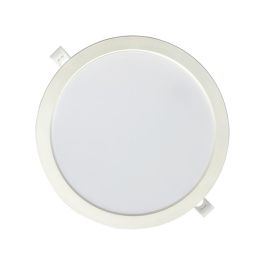 Edm Pack 3 Downlights LED 18W Luz Fría 6400K - Empotrables Redondos, 1820LM, Blanco Edm Pack 3 Downlights LED 18W Luz Fría 6400K - Empotrables Redondos, 1820LM, Blanco