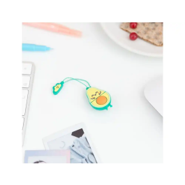 Mr.Wonderful Pendrive USB 32 GB Llavero con Forma de Aguacate, Memoria Flash, Incluye Adaptador USB-C, Compatible con Windows, MacOS, Linux