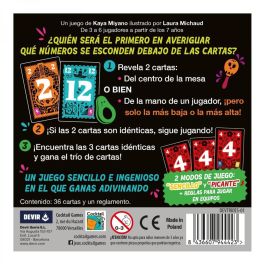 Devir Trio Juego de Mesa y Cartas: Memoria y Agudeza Visual para 3-6 Jugadores, 7+ Años, 15 Minutos, Castellano