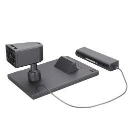 Edm Aplique Solar LED 6W 720lm 6500K con Sensor Crepuscular y Movimiento, Luz Fría, Negro, Extraíble, IP65