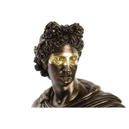 DKD Home Decor Figura Neoclásico Busto Apolo Resina Cobrizo 15 x 36 x 23.5 cm (2 Unidades)