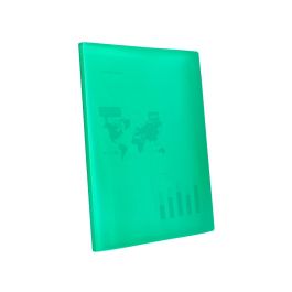 Carpeta Liderpapel Escaparate 20 Fundas Polipropileno Din A4 Verde Translucido