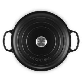 Le Creuset Bräter Signature redondo 30 cm negro