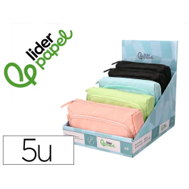 Liderpapel Estuche Portatodo Minibag con Dos Cremalleras y Bolsillo Interior, Surtidos, 210x100x70 mm Precio: 221.2122. SKU: B185B5WTLJ