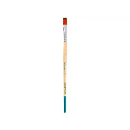 Liderpapel Pincel nº 8 Punta Plana Pelo Sintético para Acrílica y Acuarela Certificado FSC