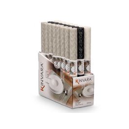 Salvamantel Kinvara 30x45 cm Zig Zag - Surtidos Neutros (Blanco, Gris, Negro) (48 Unidades) Salvamantel Kinvara 30x45 cm Zig Zag - Surtidos Neutros (Blanco, Gris, Negro) (48 Unidades)