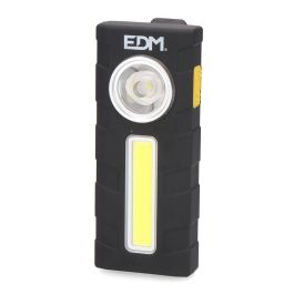 Edm Linterna Petaca LED de Bolsillo 250lm+300lm, Batería Recargable 1200mAh, IP42, con Iman, Gancho y Clip Edm Linterna Petaca LED de Bolsillo 250lm+300lm, Batería Recargable 1200mAh, IP42, con Iman, Gancho y Clip