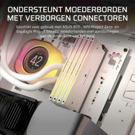 Corsair iCUE 5000T LX RGB Caja Semitorre ATX Gaming Cristal Templado Blanco con 3 Ventiladores RGB Preinstalados