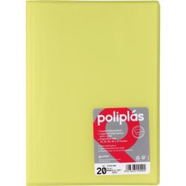 Grafoplás Carpeta con Fundas Poliplás Soldadas, Folio 20 Fundas, PP Semirrígido Translúcido, Amarillo Soft Precio: 2.98999954. SKU: B1EEZYP5HQ