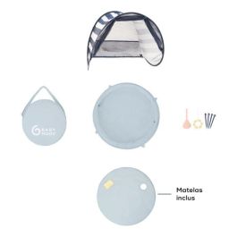 Babymoov Aquani Mariniere Parque Infantil 3 en 1 Anti-UV SPF 50+ Cama Supletoria Piscina Pop-up Desde Nacimiento Mosquitera