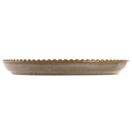 DKD Home Decor Plato Moderno Jiahua 25 de Gres Turquesa y Beige 26x26x3 cm, Apto para Microondas y Lavavajillas (12 Unidades)
