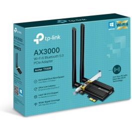 TP-Link Archer TX50E Adaptador Wi-Fi 6 (802.11ax) Bluetooth 5.0 PCIe Doble Banda 2.4/5GHz con Antenas Alta Ganancia para PC Gaming