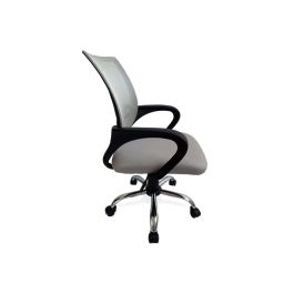 Equip Silla Oficina 651015 Gris Ergonómica Respaldo de Malla Asiento Acolchado Reposabrazos