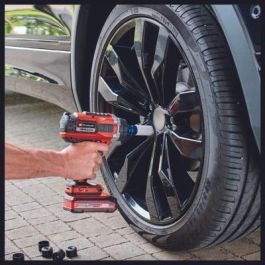 Einhell 4510070 Destornillador de Impacto Inalámbrico, 400 Nm, 18V, Motor sin escobillas, Negro/Rojo