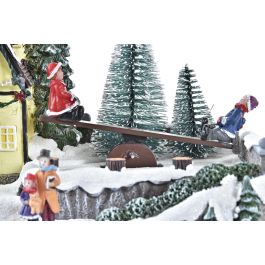 DKD Home Decor Casa Navidad Tradicional de Resina con Movimiento Musical, Luz LED y 3 Pilas AA Multicolor (Set 2 Unidades) DKD Home Decor Casa Navidad Tradicional de Resina con Movimiento Musical, Luz LED y 3 Pilas AA Multicolor (Set 2 Unidades)