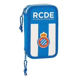 Plumier Escolar Safta R.C.D. Español Doble Cremallera 28 Piezas 125x40x195 mm