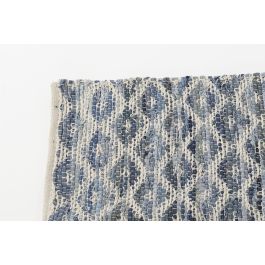 Alfombra Boho DKD Home Decor Azul Blanco 180 x 1 x 120 cm Alfombra Boho DKD Home Decor Azul Blanco 180 x 1 x 120 cm