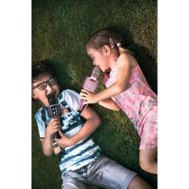 Lenco BMC-090 Micrófono Karaoke Inalámbrico Bluetooth 5W Negro con Altavoces Integrados