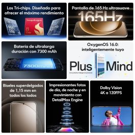 Smartphone OnePlus 15 5G 6,78" Octa Core 16 GB RAM 512 GB Negro