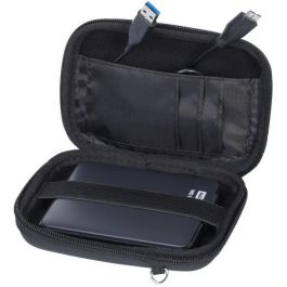 Rivacase 9101 - Funda Rígida Davos para Disco Duro HDD de 2.5" / GPS, Carcasa Protectora Negra de Poliéster