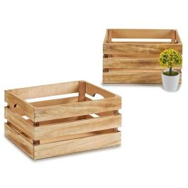 Caja de madera natural quemado 31x21x16 cm - Giftdecor (18 Unidades) Precio: 78.78999942. SKU: S3605667