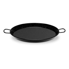 Vaello Paellera Esmaltada Ø34 cm Inducción Vitrocerámica Negro Acero 6 Personas Tradicional