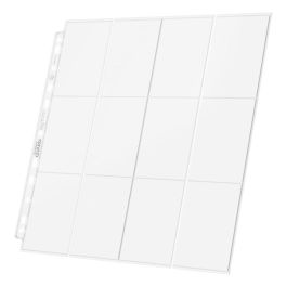 Ultimate Guard Páginas Archivador Transparente para Cartas Coleccionables - 10 Páginas de 24 Bolsillos, 240 Cartas Carga Lateral, Sin PVC/Ácidos