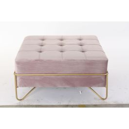 DKD Home Decor Descalzadora Rosa Dorado 80 x 42 x 80 cm