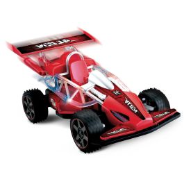 Tachan T01011 Buggy Car Rojo R/C 1:18 con Luces, Radio Control 27 MHz