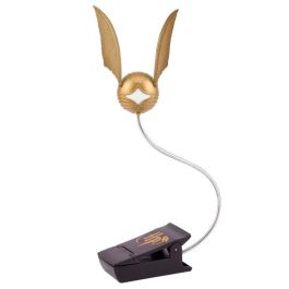 Wondee Lámpara de Clip Harry Potter Snitch Dorada Flexible para Lectura y Estudio