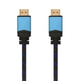 AISENS - CABLE HDMI V2.0 PREMIUM ALTA VELOCIDAD / HEC 4K@60HZ 18GBPS, A/M-A/M, NEGRO/AZUL, 10M
