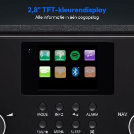 Medion MED4061275197945 Radio por Internet DAB Bluetooth 2 x 10 W RMS Negro