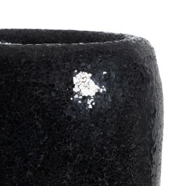 Jarrón Negro Fibra de Vidrio Decoración 34 X 34 X 127 cm