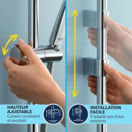 GROHE Conjunto de ducha 34805001 - Mezclador termostático 1 chorro Gris