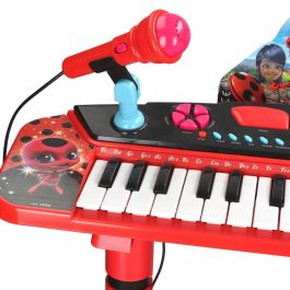 Reig Órgano Musical Infantil con Micrófono y Banqueta Lady Bug, Sonidos, Pilas Incluidas, Edad +3 Años, 18.3x17.5x6.5 cm Reig Órgano Musical Infantil con Micrófono y Banqueta Lady Bug, Sonidos, Pilas Incluidas, Edad +3 Años, 18.3x17.5x6.5 cm